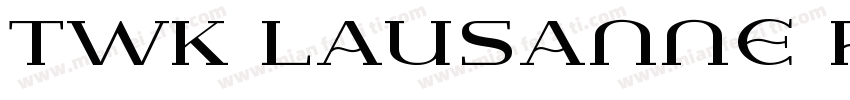 TWK Lausanne pan字体转换